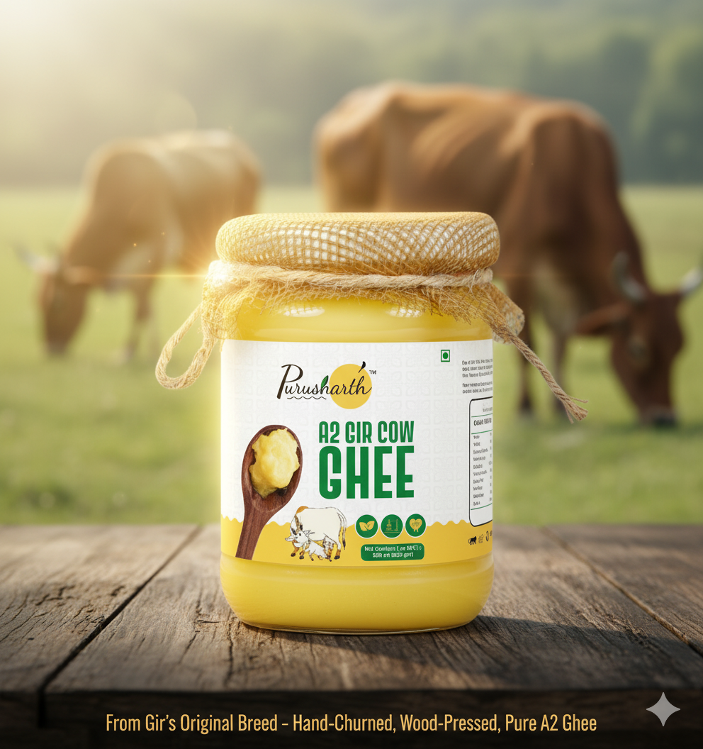 Gir Ghee (Bilona Process) Glass Jar