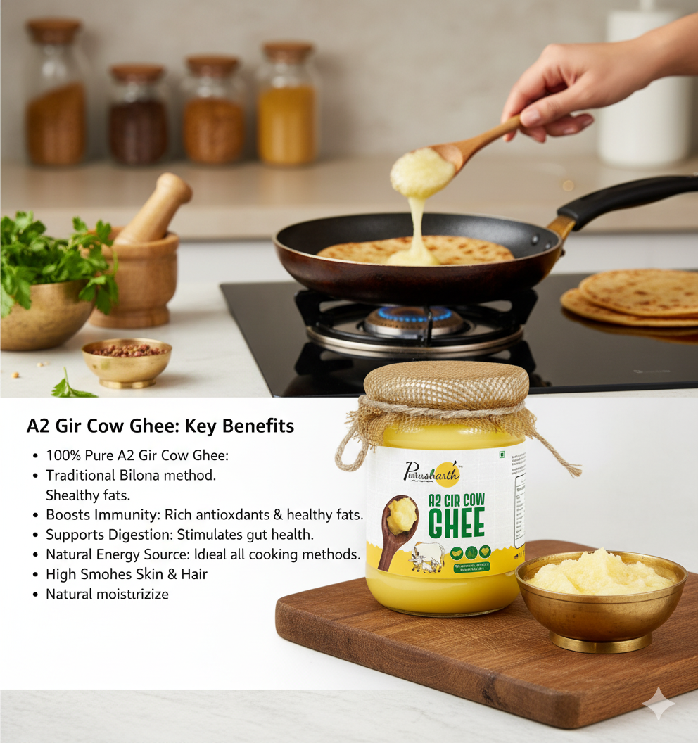 Gir Ghee (Bilona Process) Glass Jar