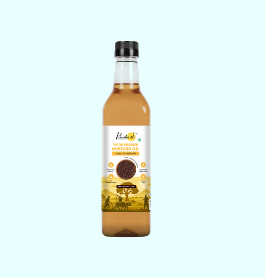 Wood Pressed Mustard Oil(Brown)