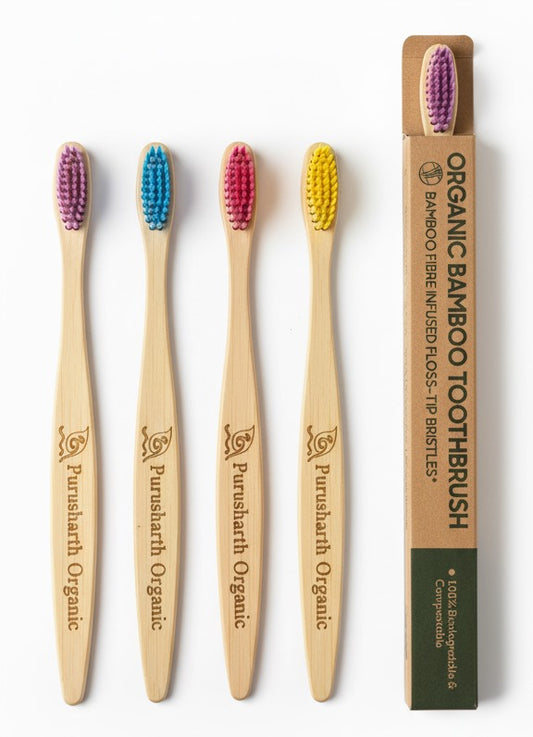 Organic Bamboo Wooden Toothbrush | Eco-Friendly & Biodegradable