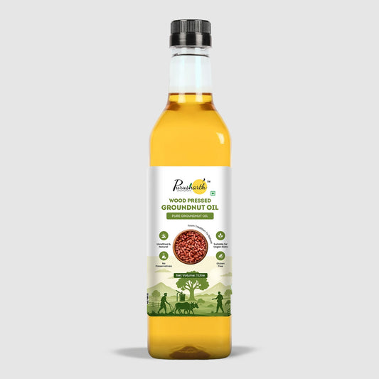 Wood Pressed Groundnut Oil