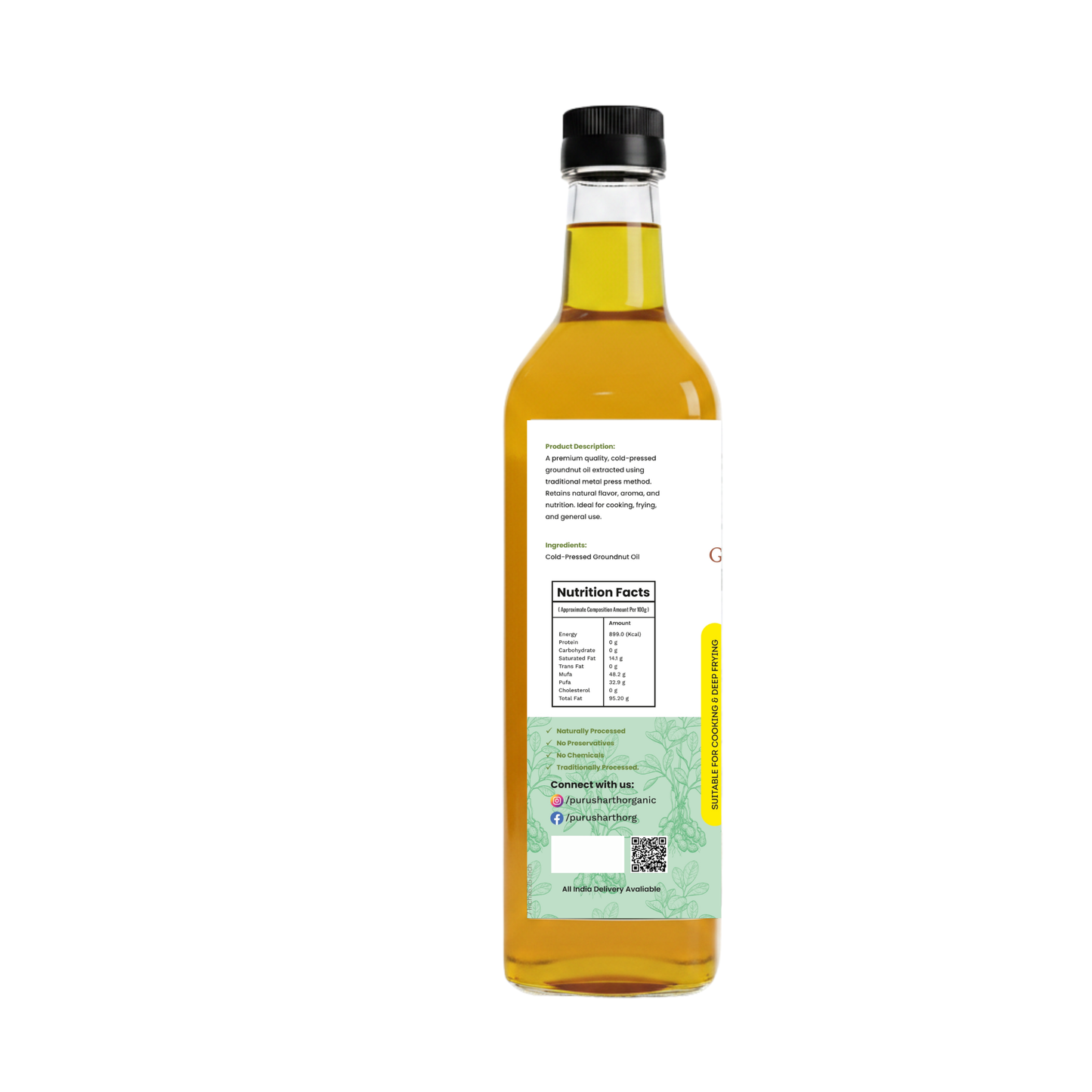 Groundnut Oil Cold Pressed 500ML