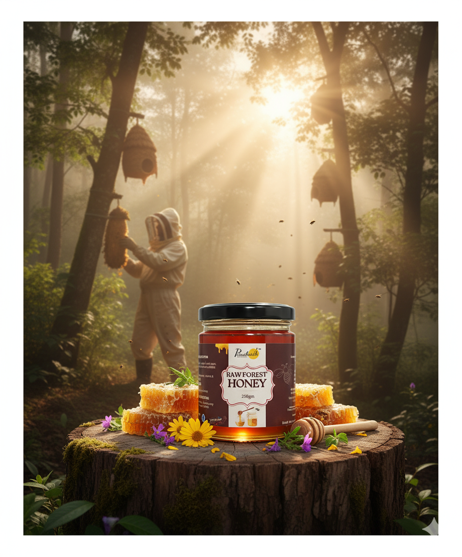 Honey Raw (Jungle) Glass Jar