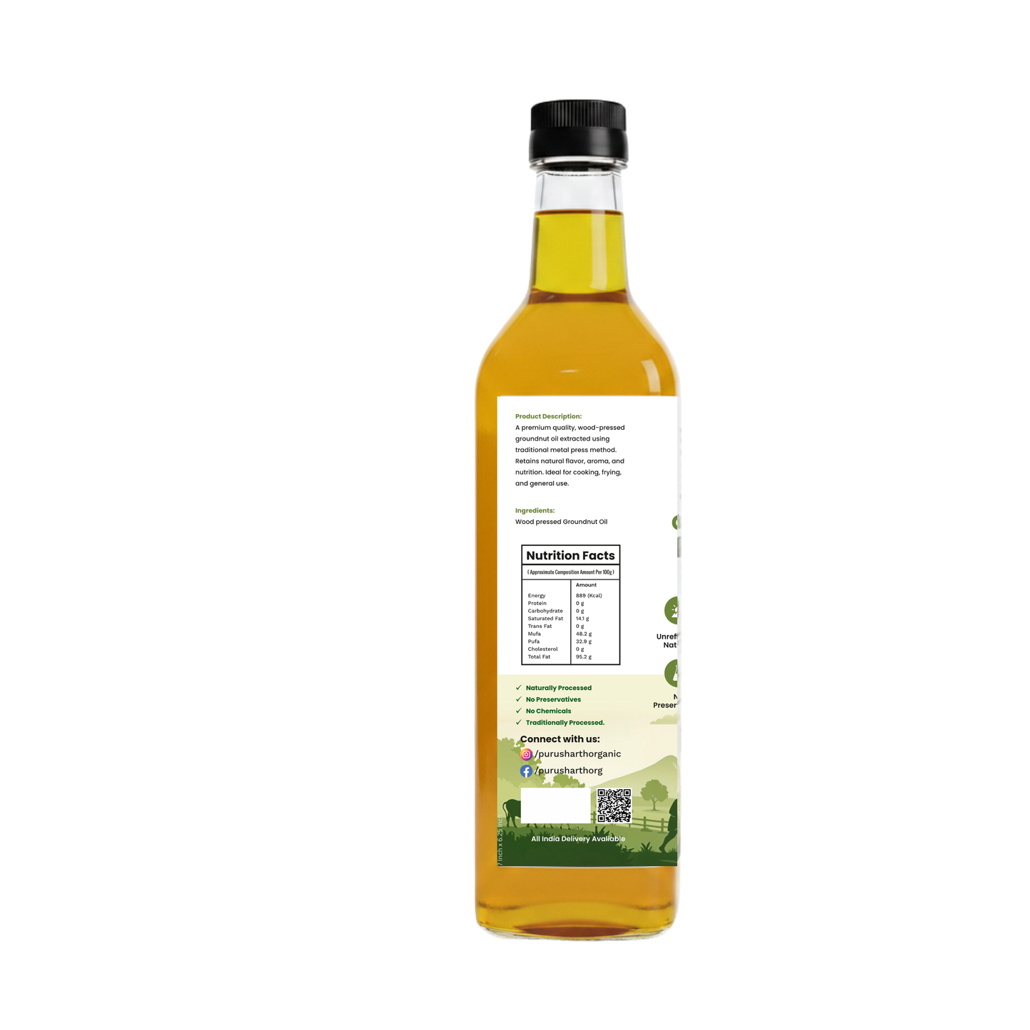 Groundnut Oil Wood Pressed 1 litre