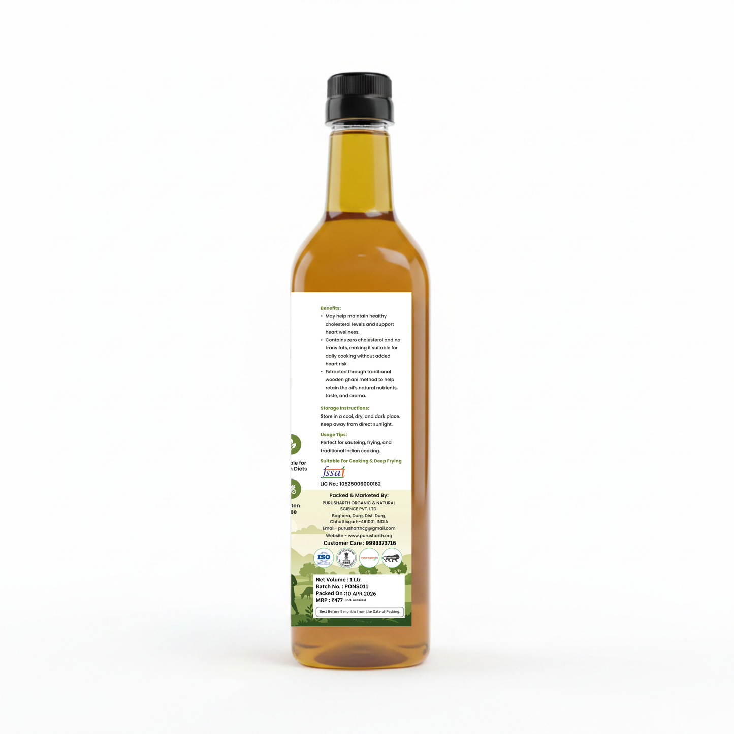 Groundnut Oil Wood Pressed 1 litre